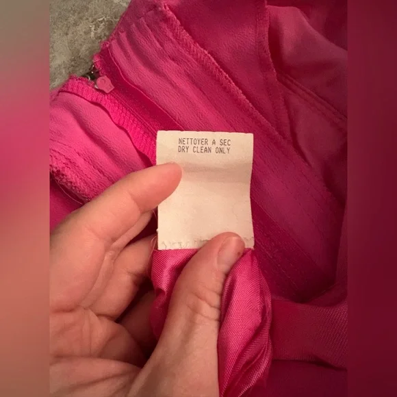 VINTAGE Pink Rhapsody Off-Shoulder Dress - Picture 15 of 15